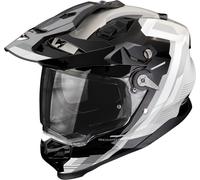 Scorpion ADF-9000 Air Patrol Casco de Enduro, negro-gris-blanco, tamaño M para Hombres