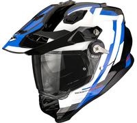 Scorpion Casco de Enduro ADF-9000 Air Patrol Negro-Azul-Blanco Talla L para Hombres