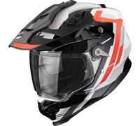 Scorpion ADF-9000 Air Patrol Casco de Enduro, Negro/Blanco/Rojo, Talla S (55/56)