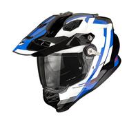 Scorpion ADF-9000 Air Patrol Casco de Enduro, negro-blanco-azul, tamaño M para Hombres