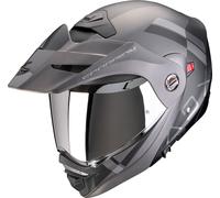 Scorpion ADX-2 Galane, casco abatible S male Mate Negro/Plata