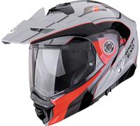 Scorpion ADX-2 Kamps Casco de Enduro, negro-gris-rojo, tamaño XL para Hombres