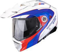 Scorpion ADX-2 Kamps Casco de Enduro, blanco/azul/rojo, Talla S (55/56)
