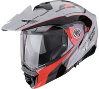 Scorpion ADX-2 Kamps Casco de Enduro, Gris/negro/rojo, Talla L (58/59)