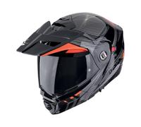 Scorpion ADX-2 Lewis color negro rojo hom CE 22.06 casco abatible trail - Color: ROJO, Talla: Talla L