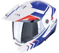 Scorpion ADX-2 Lewis Casco, blanco/azul/rojo, Talla M (57/58)
