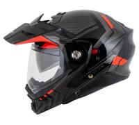 Scorpion ADX-2 Lewis Casco, negro-rojo, tamaño S para Hombres