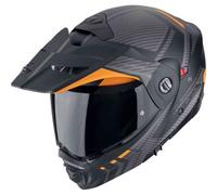 Scorpion ADX-2 Lewis, casco abatible S male Mate Negro/Gris/Naranja