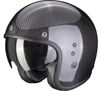 Scorpion Belfast Evo Carbon Red Casco Jet, rojo, tamaño L
