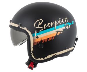 Scorpion Belfast Evo Adonis Casco Jet Mate/Negro/Beige L unisex