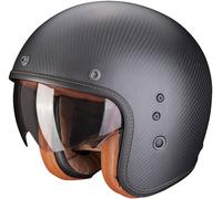 Casco Jet Scorpion Belfast Carbon Evo Sólido (Negro Mate/Carbono) Talla: S (55)