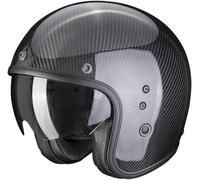 Scorpion Belfast Evo Carbon Casco Jet, negro, Talla S (55/56)