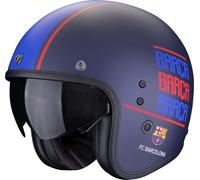 Scorpion Belfast Evo FC Barcelona Casco Jet, Azul mate/rojo, Talla S (55/56)
