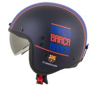 Scorpion Belfast Evo FC Barcelona Casco Jet, rojo-azul, tamaño S para Hombres