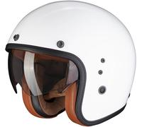 Scorpion Belfast Evo Luxe Casco Jet, blanco, tamaño XS 54 55 para Hombres