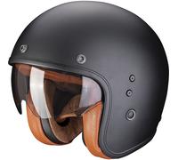 Scorpion Belfast Evo Luxe, casco jet M male Negro Mate