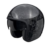 Scorpion Belfast Carbon Evo Onyx, casco jet XXL male Negro