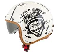 Scorpion Belfast Evo Romeo Casco Jet, negro-blanco, tamaño S para Hombres