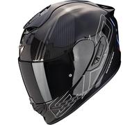 Scorpion EXO-1400 Evo Air II Carbon Reika, casco integral M male Negro/Plata/Azul