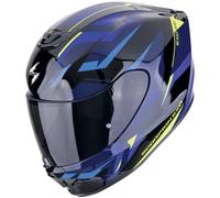 Scorpion EXO-391 Aaxo Casco, negro-azul-amarillo, tamaño XS para Hombres