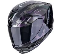 Scorpion EXO-391 Clutter, casco integral XS male Negro/Plata/Lila/Verde