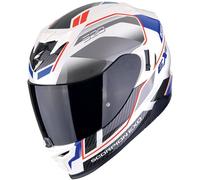 Scorpion EXO 520 Air Casco Lena, blanco-rojo-azul, tamaño XS para Hombres