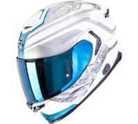 Scorpion EXO-GT SP Air Arten Casco integral, blanco-azul, tamaño L para Hombres