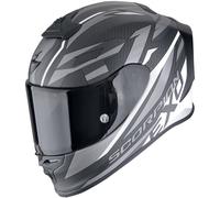 Scorpion Exo R1 EVO Carbon air Runner negro mate y blanco casco integral - Color: BLANCO, Talla: Talla XS