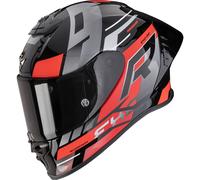 Scorpion EXO-R1 Evo II Air Adrenaline Casco integral, negro-rojo, tamaño XL para Hombres