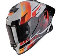 Scorpion EXO-R1 Evo II Air Adrenaline Casco integral, negro-gris-rojo, tamaño L para Hombres