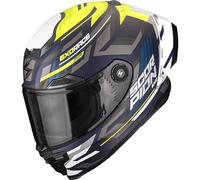 Scorpion EXO-Race Air Kobra, casco integral XS female Mate Azul Oscuro/Amarillo Neón/Gris/Blanco
