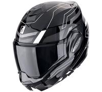 Scorpion Exo-Tech EVO Conquer negro y blanco casco modular CE 22.06 - Color: BLANCO, Talla: Talla S