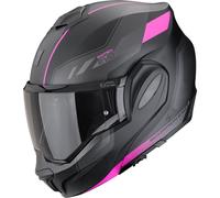 Scorpion Exo-Tech Evo Socius Casco abatible, negro-rosa, tamaño M para Hombres