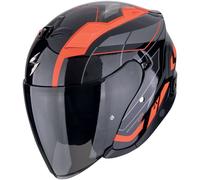 Scorpion EXO Z1 Vue Casco Jet, negro-rojo, tamaño S para Hombres