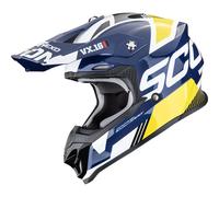 SCORPION Cascos VX-16 Evo Air Analog White / Blue / Yellow XL