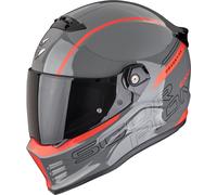 Scorpion Covert FX Danko, casco integral S female Gris/Rojo