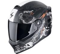 Scorpion Covert FX Skullz, casco integral L male Mate Negro/Gris/Oro