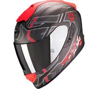 Scorpion EXO 1400 Air Spatium Casco, negro-rojo, tamaño S para Hombres