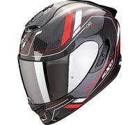 Scorpion Exo-1400 Evo 2 Carbon Air Mirage Casco, negro-blanco-rojo, tamaño S para Hombres