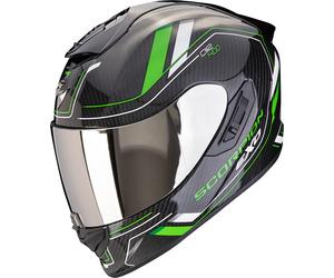 Scorpion Exo-1400 Evo 2 Carbon Air Mirage Casco, negro-verde, tamaño 2XL para Hombres