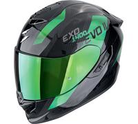Scorpion EXO-1400 Evo Air II Carbon Platted, casco integral M male Negro/Verde