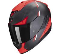 Scorpion EXO-1400 Evo Air Kendal Casco de carbono, negro-rojo, tamaño S para Hombres