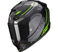 Scorpion EXO-1400 Evo Air Kydra Casco de carbono, negro/verde, Talla XXL (63/64)