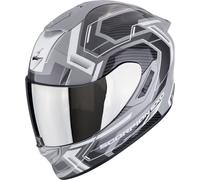 Scorpion EXO-1400 Evo II Air Linart Casco, gris-blanco, tamaño L para Hombres