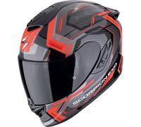Scorpion EXO-1400 Evo II Air Linart Casco, negro-rojo, tamaño 2XL para Hombres