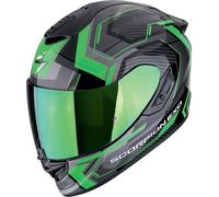 Scorpion EXO-1400 Evo II Air Linart Casco, negro-verde, tamaño 2XL para Hombres