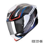 SCORPION EXO-1400 EVO II EVO AIR ACCORD BLANCO-ROJO ECE-22-06 - Color: BLANCO, Talla: Talla XS