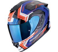 Scorpion EXO-1400 EVO II Linart negro azul CE 22.06 casco integral Kevlar - Color: AZUL, Talla: Talla S