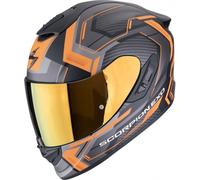 Scorpion EXO-1400 EVO II Linart negro mate y naranja CE 22.06 integral - Color: NARANJA, Talla: Talla S