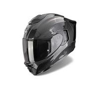 Scorpion EXO-1500 Carbon Air Casco Integral de Fibra de Carbono Ultra TCT Negro. ECE 22.06, Visera Transparente + Ahumado, Pinlock MaxVision, AirFit, Interiores KwikWick3 (XS)